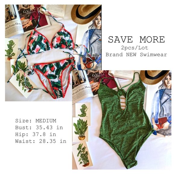 Other - SALE 2pc/Lot Medium Summer Bikini Swimsuit